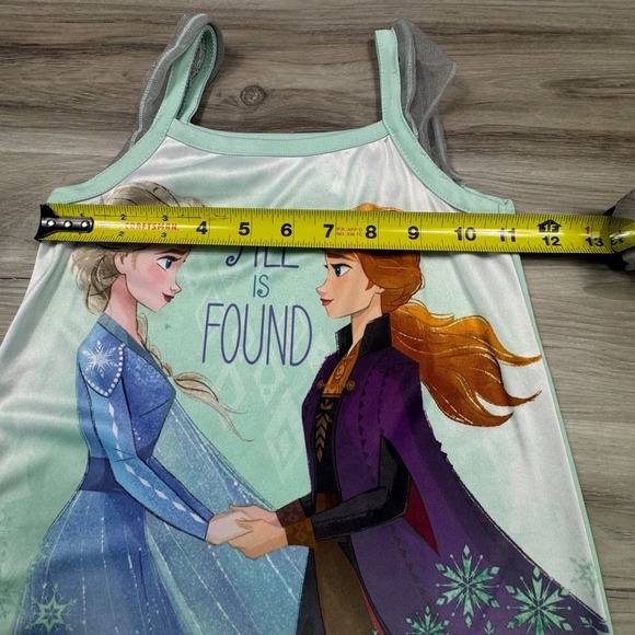 Disney Frozen 2 Elsa Anna All Is Found Girls Nightgown Size XS Mint Green - Picture 4 of 10